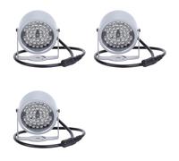 Tacdas 3X Les Illuminateurs IR, la Lumière Infrarouge pour Vision Nocturne, 48 LED, Lampe Étanche à la Vision Nocturne IR Infrarouge pour L'Intérieur.