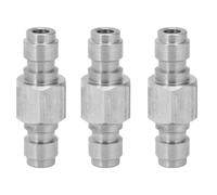Tacdas 3X Peindre Ball Air Pcp Adaptateur de Déconnexion Mâle à Deux Extrémités Mamelon de Remplissage Mâle Double en Acier Inoxydable
