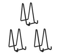Tacdas 3X Supports de Plaque de 3 Pouces pour Affichage de Support de Cadre en Métal, Plaque Décorative, Livre, Chevalet Photo