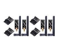 Tacdas 4 Pièces NRF24L01 + PA + Module émetteur-Récepteur avec Antenne SMA 2.4 GHz 1100M + NRF24L01 Module sans Fil pour