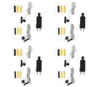 Tacdas 4X Adaptateur d'alimentation pour Éliminateur de Batterie AA AAA Remplacer 2 3 Piles AA AAA 1.5V pour Lampe à LED, Radio et Plus, Prise Européenne