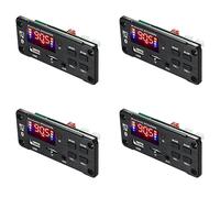Tacdas 4X Amplificateur 25Wx2 12V Carte de Décodeur Mp3 Module Audio Bluetooth 5.0 Lecteur MP3 de Voiture de Musique sans Fil avec Bluetooth