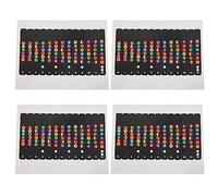 Tacdas 4X Apprendre À avec Un Autocollant de Note pour la Manche de Guitare Approprié pour Guitare Électrique, Guitare Acoustique, Guitare Classique, Guitare Occidentale et Ukulélé