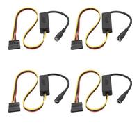Tacdas 4X Câble d'alimentation DC 5525 vers Disque Dur Câble d'alimentation DC 12 V vers Disque Dur avec Régulateur de Tension Abaisseur