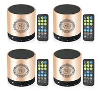 Tacdas 4X Haut-Parleur Musulman du Coran, Traduction Intelligente du Coran Petite Télécommande Portable Bluetooth MP3 FM Lecteur If Ramadan Hajj Cadeaux