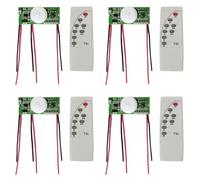 Tacdas 4X Panneau de Lampe Solaire 3,2 V 3,7 V, Circuit Imprimé D'Éclairage Solaire, Panneau de Commande de Lampadaire Solaire à Induction Humaine Infrarouge