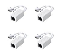 Tacdas 4X Répartiteur PoE USB Type C 100 Mbit/S 48 V vers 5 V pour Diverses Transmissions de Réseaux Électroniques.