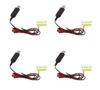 Tacdas 4X USB 5V à 3V LR03 AAA Dummy Batterie Eliminators Câble pour Télécommande Radio LED Lumière 2m