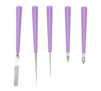 Tacdas 5 Pièces Séries Ensemble D'Alésoir de Perle à Pointe de Diamant Alésoir de Perle Outil D'Agrandissement de Trou de Perçage pour Perles de Bois en Métal en Plastique en Verre