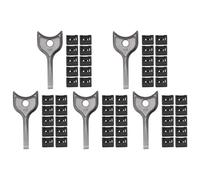 Tacdas 50 Pièces USB Dust Plug Charger Port Cover Cap USB Security Lock Universal Dustproof Protector PC Notebook Laptop