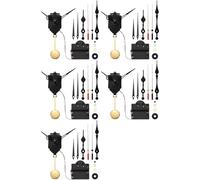 Tacdas 5X Mouvement D'Horloge à Pendule à Quartz Carillon à Mécanisme de Mélodie D'Horloge avec 15 Paires D'Aiguilles
