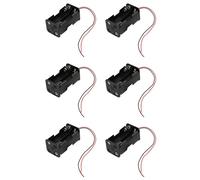 Tacdas 6X Noir Deux Couches 4 X 1.5V AA Batteries Batterie Support Case Boite avec Fils de Connexion