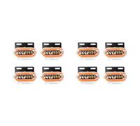 Tacdas 8 Feux de Position Latéraux à LED 24 V, Lampe Témoin D'Avertissement, Feu, 3 Modes, Clignotant, Camion, Remorque, Camion