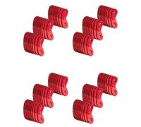 Tacdas Ajusteur de Corde de Corde en Alliage D'Aluminium de 120 Pièces, Tendeurs de Corde Régleurs de Corde Réglage de Corde pour Camping en Plein Air Accessoires Randonnée, Rouge