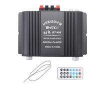 Tacdas Amplificateur Audio Bluetooth 5.0 HiFi Amplificateur Audio Amplificateur de Son Numérique à 4 Canaux pour Systèmes Audio Domestiques, Voiture, Karaoké Prend en Charge USB SD AUX