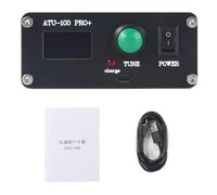 Tacdas ATU-100 Pro+ 1,8-55 MHz Tuner D'Antenne Automatique Multifonction Pratique 0,96 Pouce Rechargeable Noir Tuner D'Antenne ABS avec Étui