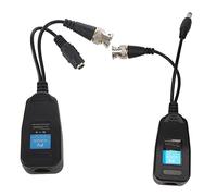 Tacdas Balun VidéO Passif HD-CVI/TVI/AHD avec Connecteur d'alimentation et éMetteur de DonnéEs RJ45 CAT5 1 Paire