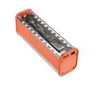 Tacdas Boîte à Batteries DIY 8 Emplacements pour Batteries 18650, Boîtier de Banque d'alimentation, Charge 22,5W, Affichage Numérique, Sortie USB Type C DC5.5x2.1, Orange.