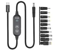 Tacdas Câble d'alimentation USB-C 100 W à Rendement Maximal, Alimentation Variable, Câble Direct de Type C et DC 5,5 V, Câble de Charge de 120 Cm