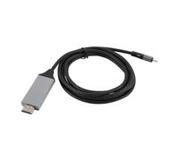 Tacdas Câble HDTV USB 3.1 compatible de type C vers 4K pour téléphones Android pour connecter un téléviseur avec le même écran, câble de 2 m de long