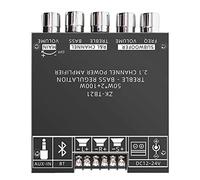 Tacdas Carte D'Amplificateur De Caisson De Basses Bluetooth 5.0 De -TB21 50WX2 + 100 W Carte D'Amplificateur Audio StéRéO De Puissance 2.1 Canaux Ampli De Basse