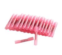 Tacdas Connecteurs Thermiques 100pcs Isulate Isulater Imperproof Crimp Terminals Sceau Putt Connecteur de Fil Électrique 26-10 AWG RED-0,5-1,5 Mm2 16-22 AWG