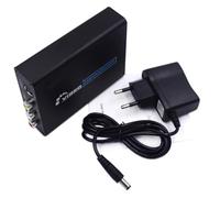 Tacdas Convertisseur AV S-Vidéo CVBS Audio -Compatible vers S Video+ Video Adaptateur de Commutation Composite Upscaler HD 3RCA Prise UE