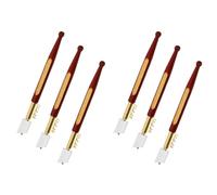 Tacdas Coupe-Verre à Pointe Diamantée, Ensemble de 6 Coupe-Verre, Outil de Coupe de Verre Professionnel avec Manche en Bois pour Verre, Carrelage