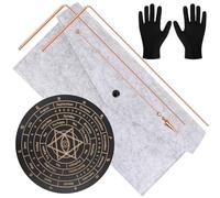 Tacdas de Sourcier en Cuivre, Outils de Divination et D'Exploration Spirituelle (2 avec Sac et Pendule), Matériel pour la Chasse Aux Fantômes