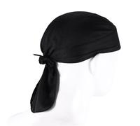 Tacdas ÉCharpe de TêTe à SéChage Casquette de Cyclisme Pure éTé en Cours D'ExéCution éQuitation Bandana Foulard Chapeau de Pirate Capuche Bandeau Noir