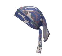 Tacdas ÉCharpe de TêTe à SéChage Casquette de Cyclisme Pure éTé en Cours D'ExéCution éQuitation Bandana Foulard Chapeau de Pirate Capuche Bandeau Camouflage