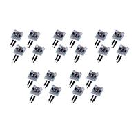 Tacdas Ensemble de 20 Pièces Kit de Bricolage Flash LED 5mm Kit de Démarrage électronique Kit de Formation d'apprentissage des Compétences de Soudage de Circuit PCB