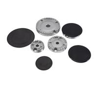 Tacdas Ensemble de 8 Chapeaux de Cuisinière à Gaz pour Four, Plaque de Cuisson à Gaz, Couronne de Brûleur, Capuchon de Flamme, Kit de Pièces pour la Plupart des Têtes de Brûleurs de Cuisinière à Gaz