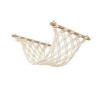 Tacdas Hamac de Fruits en Macramé pour Cuisine sous Armoire, Filet de Porte-Fruits Hamac VéGéTarien et Crochet pour Panier de Fruits Suspendu