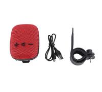 Tacdas Haut-Parleur sans Fil Bluetooth WIND3 pour Vélo Extérieur avec Support Fixe, Mini Caisson de Basses, Lecteur de Carte Audio Mini, Dimensions de 9X7.3X3.6cm