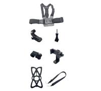 Tacdas Kit de Fixation pour Caméra d'action 7 en 1 avec Support pour Téléphone, Sangle de Téléphone Réglable pour Le Cyclisme et Le Ski.