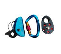 Tacdas Kit de Poulie pour Escalade avec Bloqueur de Corde Auto-Bloquant Inclus - Dispositif de Sécurité pour Ascension et Protection Contre Les Chutes pour L'Exploration de Grottes.