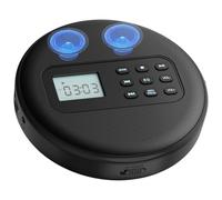 Tacdas Lecteur CD Portable Rechargeable avec Haut-Parleurs Intégrés et Écouteurs, Chargement USB, Discman MP3 pour Voiture avec Câble Audio.