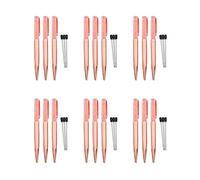 Tacdas Lot de 18 stylos à bille en or rose avec cristal et 18 mines supplémentaires
