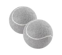 Tacdas Lot de 2 Balles de Tennis PréDéCoupéEs pour Pieds de Meubles et Protection de Sol, RevêTement en Feutre RéSistant et, Gris