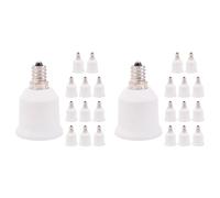 Tacdas Lot de 24 Adaptateurs E12 Vers E26 pour Douille de Lampe E12 Vers Douille de Lampe à Culot Moyen E26 E27 Convertisseur Adaptateur de Douille de Lampe Douille de Lustre