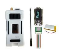 Tacdas Mise à Niveau du Kit Heltec WiFi Lora 32 V4 ESP32S3+SX1262 BLE Lora Node Meshtastic LoRaWAN avec Boîtier + Boîtier Solaire + Alimentation GNSS BLE D.