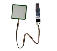 Tacdas Module Lecteur RFID UHF TTL YRM100 avec Interface et Antenne RFID Intégrée 60 X 70 Mm