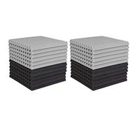 Tacdas Panneau de Mousse Acoustique de 24 PièCes, Tuile de Coin de Studio, Panneau de Mur de Traitement de Studio de Pyramide Insonorisé de Mousse Acoustique 2.5X30X30Cm