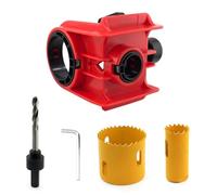 Tacdas Pour un Kit D'Installation de Serrure Facile avec Gabarit de Verrouillage de Porte, Scie à Trou pour Métal ou Verrouillage de Porte en Bois