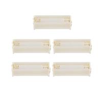 Tacdas R 5Pcs Rond 3X 1.5V AAA Support de Batterie Boitier Boite Contenance Blanc