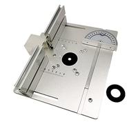 Tacdas Routeur Table Insert Board ÉLectrique Bois Fraisage Flip Board ÉLectrique Bois Fraisage Table pour Travail Du Bois Workbench Argent