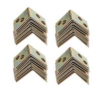 Tacdas Support D'éTagèRe en MéTal Support à Angle Droit à 90 DegréS 48Pcs Ton Laiton