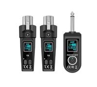Tacdas Système de Microphone sans Fil UHF Tésmetteur XLR et Émetteur de Microphone sans Fil Récepteur pour Microphone à Condenseur Dynamique Universel