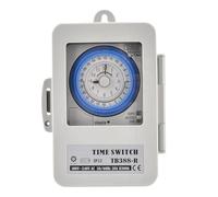 Tacdas TB388R Boîte D'Interrupteur de Minuterie Mécanique 24 Heures Programmable AC100-240V IP53 Intervalle de 15 Minutes